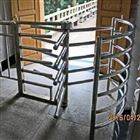 三排梳狀桿單向門 不銹鋼半高手動旋轉閘機